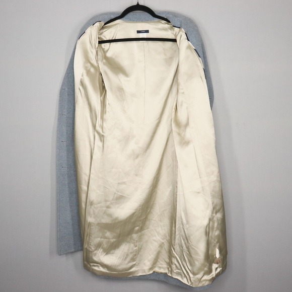 J Crew Gray Wool Cashmere Blend Long Peacoat Womens Size T6 - Picture 4 of 10